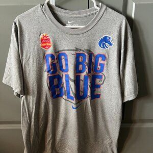 Boise State GO BIG BLUE Fiesta Bowl Dr-Fit Nike Tee Shirt